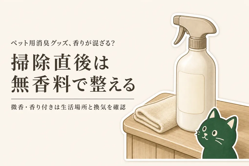 秋の来客前、ペット用消臭スプレーは無香料・微香・香り付き？香りで隠しただけにしない選び方