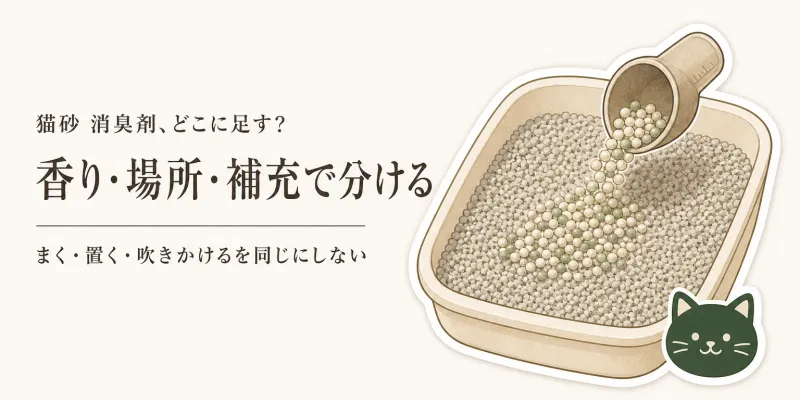 猫砂 消臭剤と消臭ビーズを比較｜楽天でレビュー数が多い商品を香り・場所・補充で選ぶ