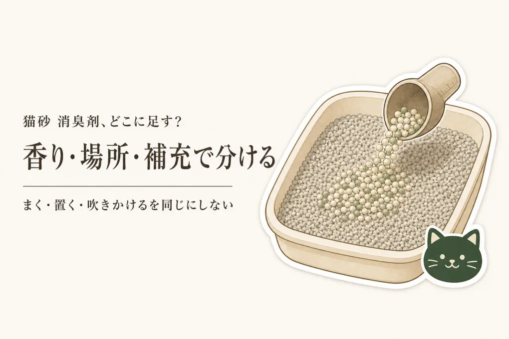 猫砂 消臭剤と消臭ビーズを比較｜楽天でレビュー数が多い商品を香り・場所・補充で選ぶ