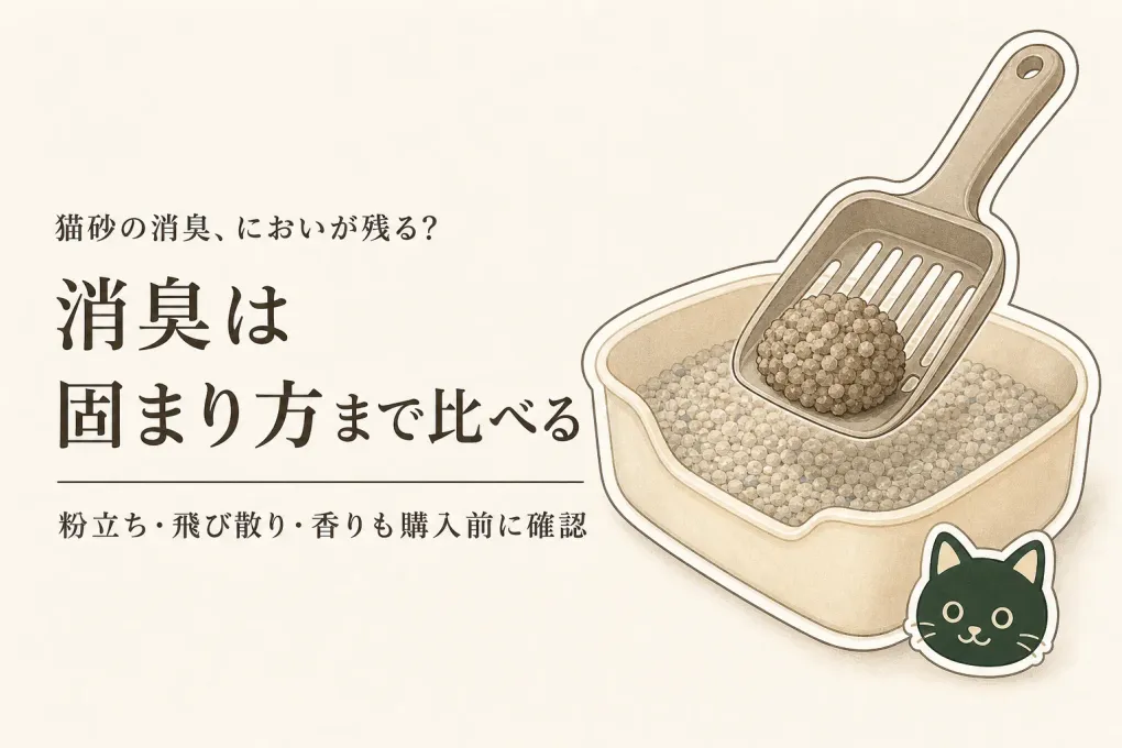 猫砂の消臭で迷ったら？固まる・飛び散りにくい・粉立ち・香りで選ぶ5商品