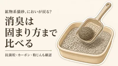 鉱物系猫砂の消臭おすすめ｜楽天でレビュー数が多い5商品を比較