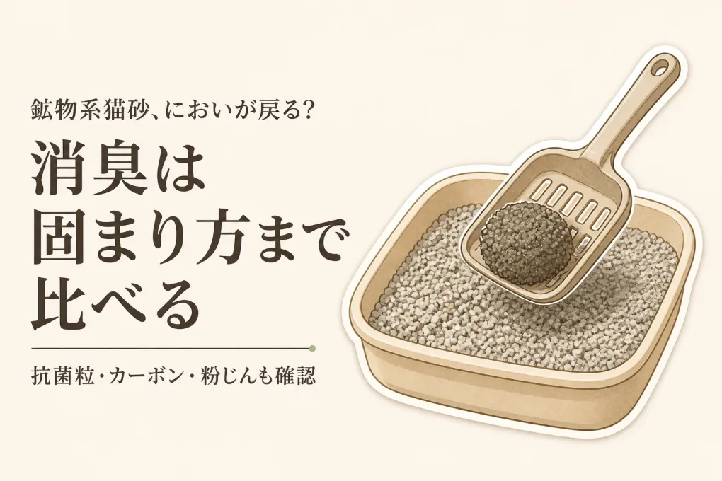 鉱物系猫砂の消臭おすすめ｜楽天でレビュー数が多い5商品を比較