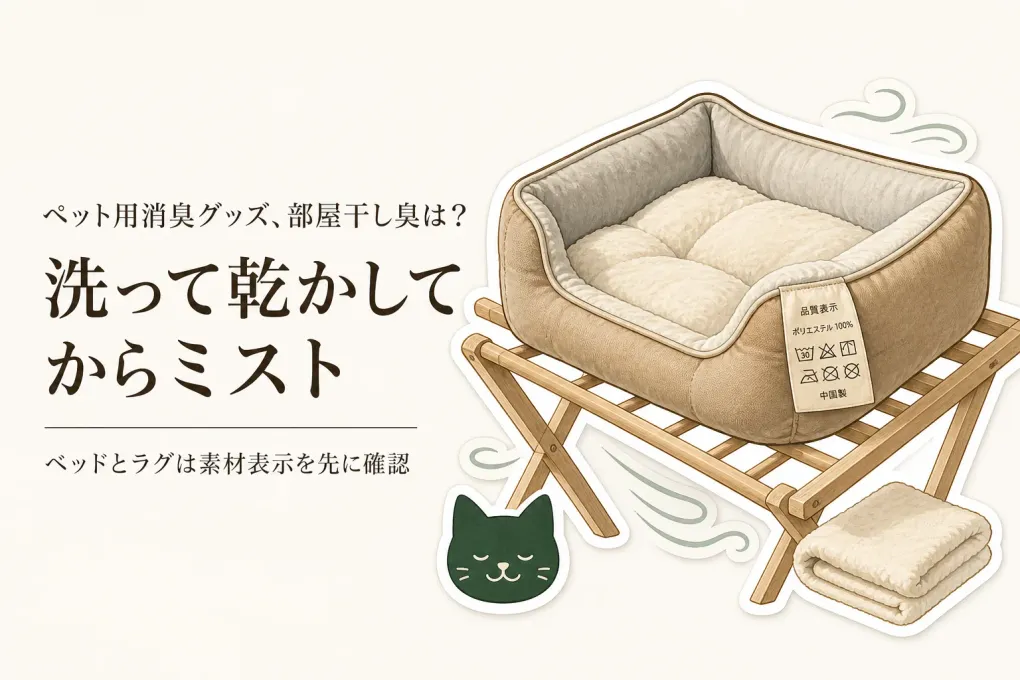 ペットベッドの部屋干し消臭対策｜秋の長雨前に布製品用ミストを選ぶポイント